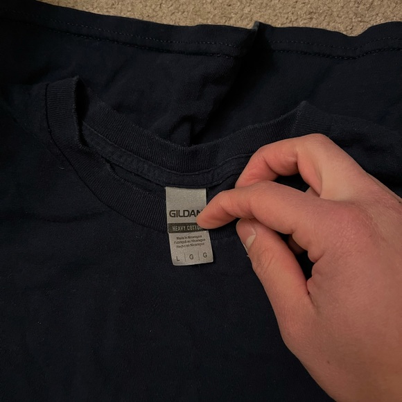 Gildan Navy T-Shirts (Pack of 10) - Picture 3 of 3